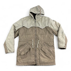 Vintage Pacific Trail Jacket Adult MEDIUM 80s Parka Western Rancher Hood Coat